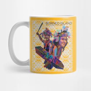 borneo dayak etnic Mug